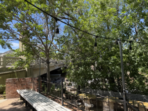 Private creekside birthday party venue in Boulder at The Riverside, with farm-to-table dining and a full bar on Boulder Creek
